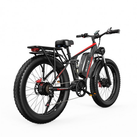 Bicicletta elettrica DUOTTS S26 COMPLETAMENTE AGGIORNATA 26 pollici 50 km/h 48 V 20 Ah 750 W Doppio motore