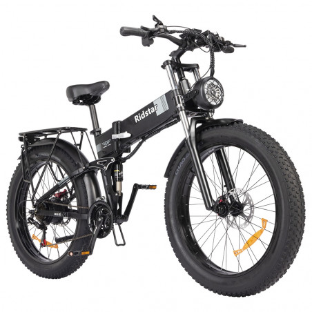 Ridstar H26 Pro E-Bike 26*4.0 hüvelykes Fat Gumiabroncsok 1000W Motor Max 120km Hatótáv