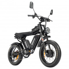 Bicicleta eléctrica Ridstar Q20 Pro 2000W Motor 55 km/h Velocidad 52V 20Ah Batería dual