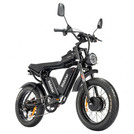 Ridstar Q20 Pro E-Bike 2000W Κινητήρας 55km/h Ταχύτητα 52V 20Ah Διπλή μπαταρία