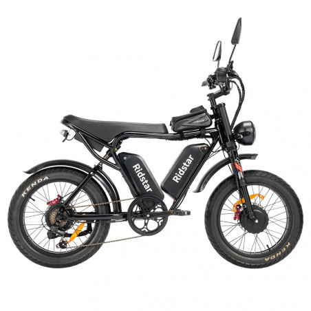 Ridstar Q20 Pro E-Bike 2000W Κινητήρας 55km/h Ταχύτητα 52V 20Ah Διπλή μπαταρία