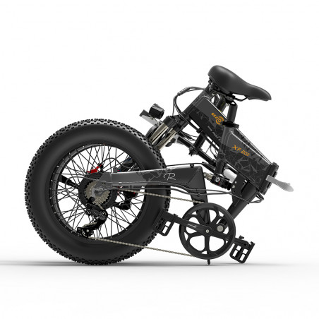 Bezior XF200 Folding Electric Bike 20x4.0 inches 15Ah 1000W Black