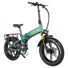 Bicicleta Elétrica Dobrável Vitilan I7 Pro 2.0 - Verde