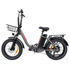 BAOLUJIE DZ2030 elektrische fiets 500W motor 48V 13AH 40 km/u snelheid - grijs