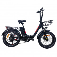 BAOLUJIE DZ2030 Bicicleta eléctrica 500W Motor 48V 13AH 40km / h Velocidad - Negro