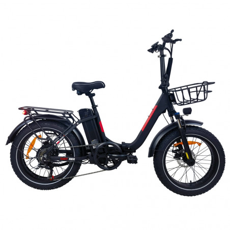 BAOLUJIE DZ2030 Bici elettrica Motore 500 W 48 V 13 Ah Velocità 40 km/h - Nero