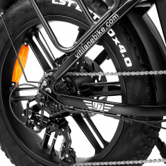Składany rower elektryczny Vitilan U7 2.0 - czarny