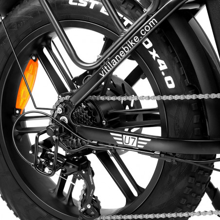 Vitilan U7 2.0 Foldable Electric Bike - Black