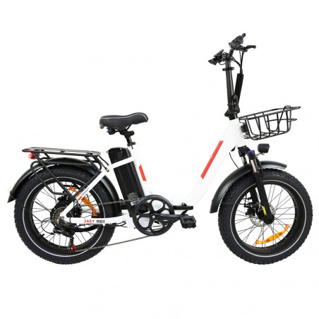 BAOLUJIE DZ2030 Bicicleta eléctrica 500W Motor 48V 13AH 40km / h Velocidad - Blanco