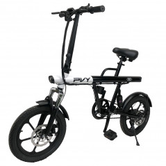 PVY S2 elektromos kerékpár 16 hüvelykes 36 V 7.5 Ah 250 W motor 25 km/h sebesség