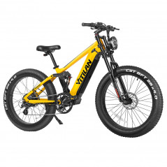 Bicicleta elétrica de montanha Vitilan T7 - ​​Amarela
