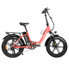 Składany rower elektryczny Vitilan U7 2.0 - czerwony