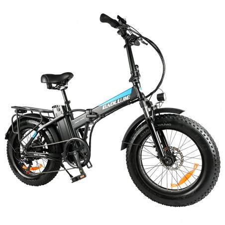 BAOLUJIE DZ2001 Bicicleta eléctrica 750W Motor 48V 12Ah 45km / h Velocidad - Negro