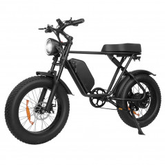 Bicicleta elétrica Q8 20 polegadas 1000W motor 48V 17.5Ah bateria 55km/h velocidade