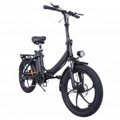 OT16 elektromos kerékpár 20 hüvelykes 48V 15Ah 25km/h sebesség 350W motor - Fekete
