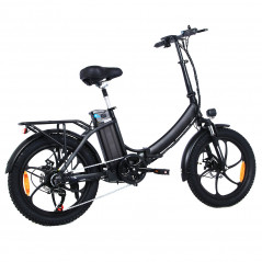 Bicicleta Elétrica OT16 20 Polegadas 48V 15Ah 25km/h Velocidade 350W Motor - Preto
