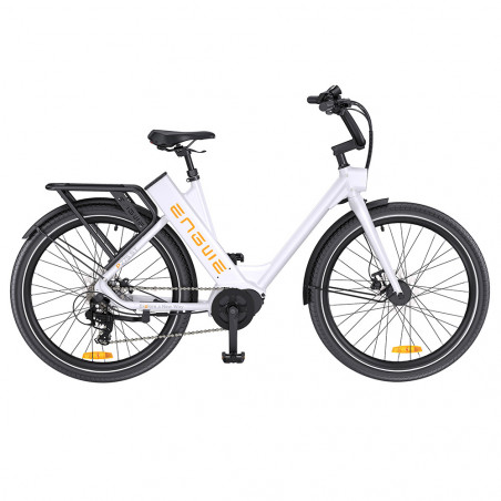 Bicicleta elétrica ENGWE P275 St - Alcance de 250 km - Cor Branco