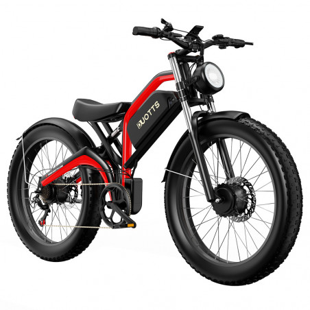 DUOTTS N26 elektromos kerékpár 750W*2 motorok - fekete