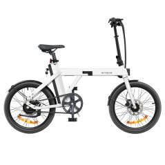 Bicicletă electrică ENGWE P20 albă cu senzor de cuplu plus centură de carbon cu rază de acțiune de 100 km