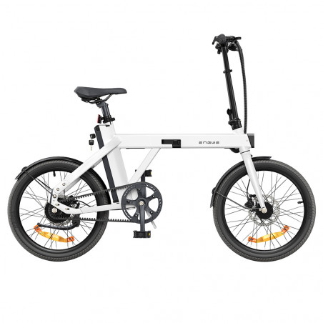 Electric Bike Engwe P20 White with Plus torque sensor carbon belt 100km of autonomy