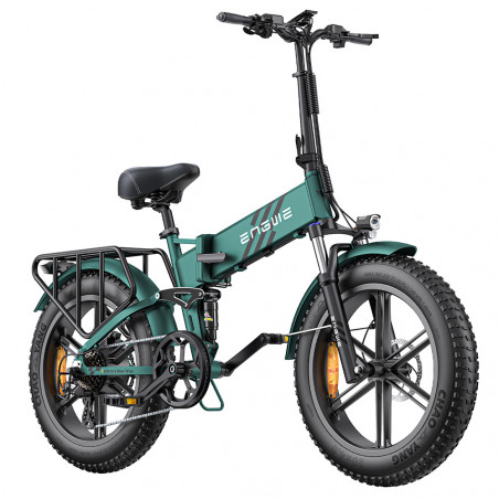 Bicicleta Elétrica Dobrável ENGWE ENGINE Pro 2.0 (nova versão) 750W (pico de 1000W) 52V 16Ah Verde