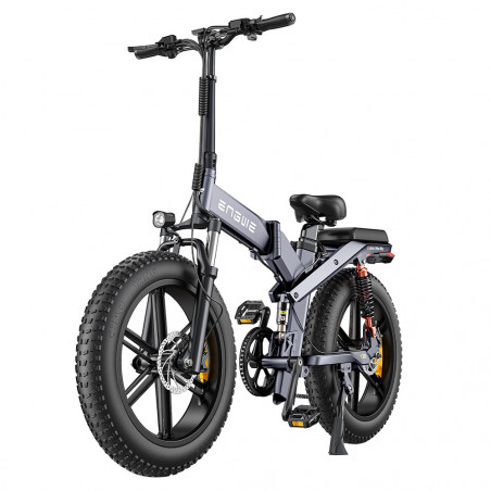 ENGWE X20 Elektrofahrrad – 750-W-Motor, Geschwindigkeit 42 km/h, Version 1 14 Ah Batterie – Grau