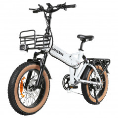 Elektrische fiets SAMEBIKE XWLX09-II 1000W/15Ah Wit