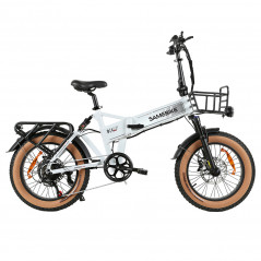 Elektrische fiets SAMEBIKE XWLX09-II 1000W/15Ah Wit