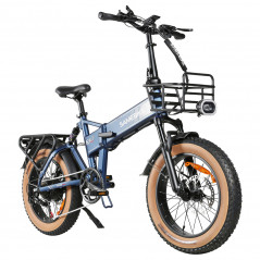 Bicicleta elétrica SAMEBIKE XWLX09-II 1000W/15Ah Azul
