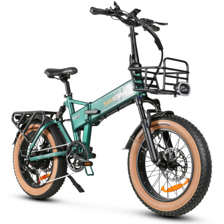 Elektrische fiets SAMEBIKE XWLX09-II 1000W/15Ah Groen