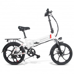 Składany rower elektryczny SAMEBIKE 20LVXD30-II biały