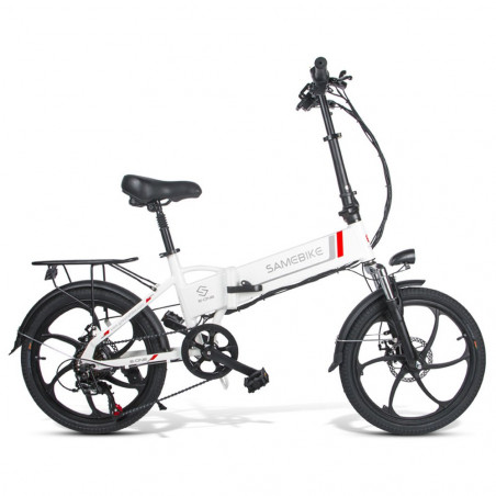 Bicicleta eléctrica plegable SAMEBIKE 20LVXD30-II Blanco