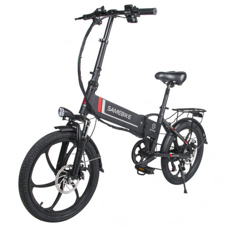 Bicicleta elétrica dobrável SAMEBIKE 20LVXD30-II preta