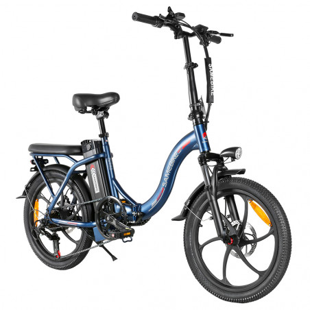 Bicicleta elétrica SAMEBIKE CY20 azul