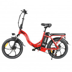 Bicicleta elétrica SAMEBIKE CY20 vermelha