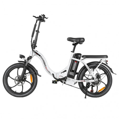 Bicicleta eléctrica SAMEBIKE CY20 blanca