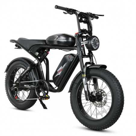 Bici Elettrica SAMEBIKE M20-III NERA 1000W-1200W CRETA Versione motore singolo