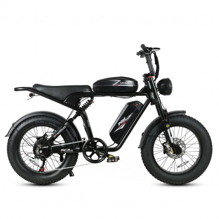 Bici Elettrica SAMEBIKE M20-III NERA 1000W-1200W CRETA Versione motore singolo