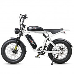 Elektromos kerékpár SAMEBIKE M20-III WHITE 1000W-1200W KRÉTÁN Egymotoros változat