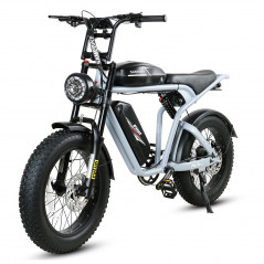 Bicicleta eléctrica SAMEBIKE M20-III GRIS 1000W-1200W EN CRETA Versión monomotor