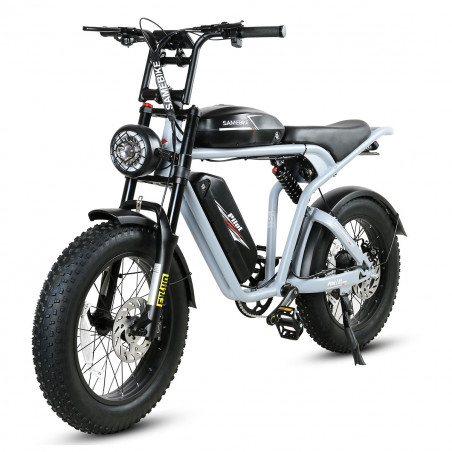 Bicicleta electrica SAMEBIKE M20-III GREY 1000W-1200W IN CRETA Versiune cu un singur motor