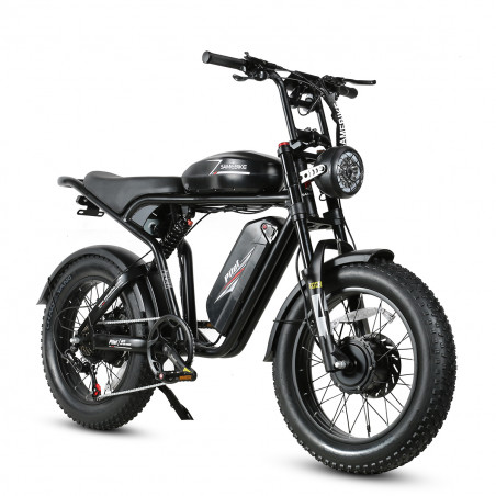 Ηλεκτρικό ποδήλατο SAMEBIKE M20-III BLACK 1000W-1200W ΣΤΗΝ ΚΡΗΤΗ Διπλή έκδοση κινητήρα