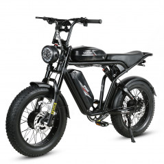 Bicicleta Elétrica SAMEBIKE M20-III PRETA 1000W-1200W EM CRETA Versão com motor duplo