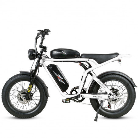 Ηλεκτρικό ποδήλατο SAMEBIKE M20-III ΛΕΥΚΟ 1000W-1200W ΣΤΗΝ ΚΡΗΤΗ Έκδοση διπλού κινητήρα