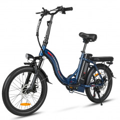 Bicicleta eléctrica SAMEBIKE CY20 FT azul