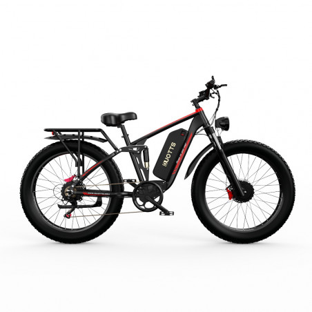 Bicicleta Elétrica COMPLETA DUOTTS S26 26 polegadas 50km/h 48V 20Ah 750W Motor Duplo