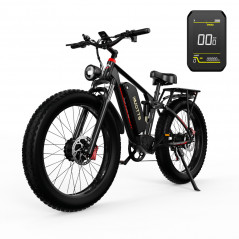 Vélo Electrique DUOTTS S26 FULL 26 pouces 50km/h 48V 20Ah 750W Double Moteur