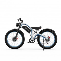 Bicicleta Elétrica DUOTTS N26 2024 Branca 26 Polegadas 55km/h 48V 20Ah Motor Duplo 750W