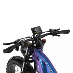 Bicicleta Elétrica DUOTTS E26 Azul-Roxo 26 polegadas 55km/h 48V 20Ah 750W Motor Duplo