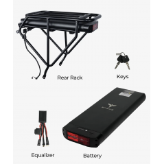 Luggage rack with 13AH battery for the ENGWE EP2 Pro